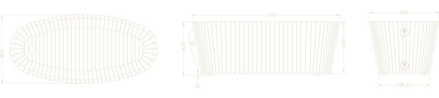 Wooden bath Wooden bath